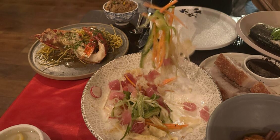 Tuna lou sang, the prosperity toss salad