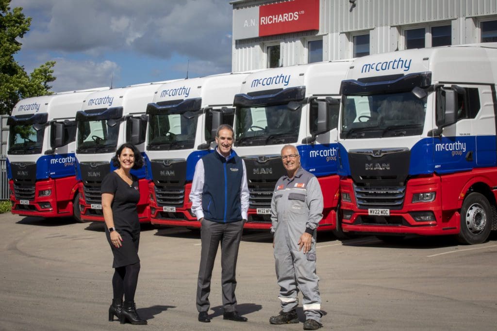 McCarthy Distribution invests £600,000 in five new state-of-the-art-trucks