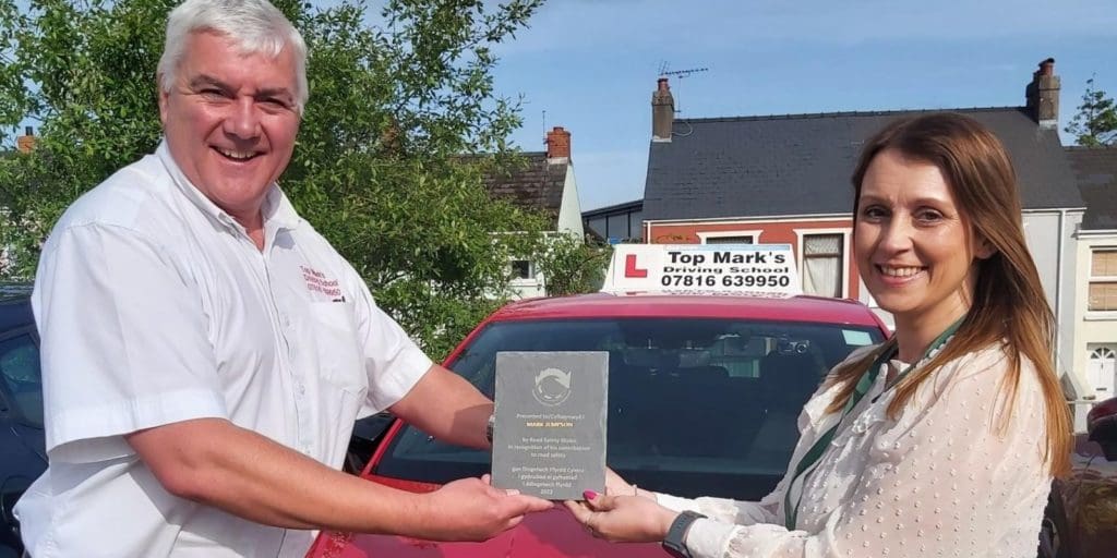 Pembrokeshire driving instructor scoops prestigious road safety award
