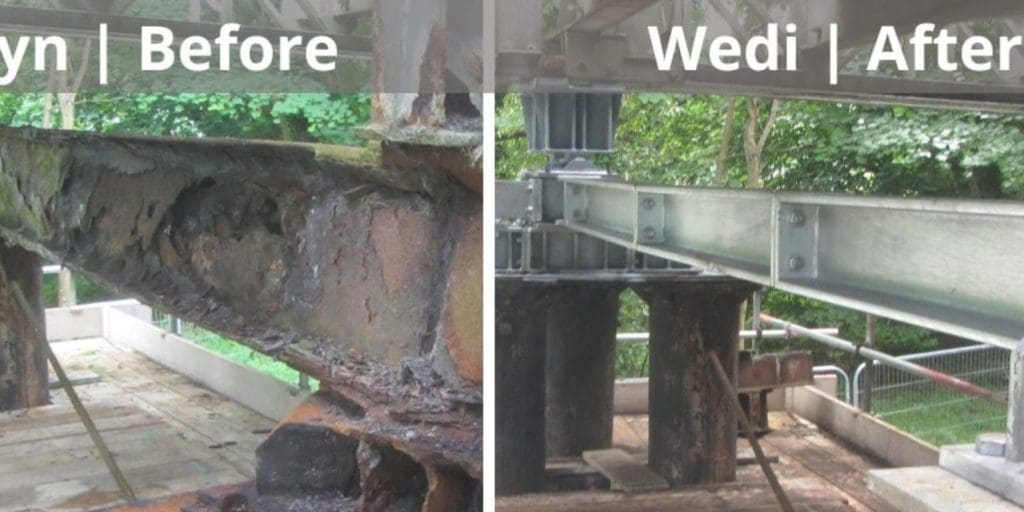 Bridge reopens on the Powys and Monmouthshire border