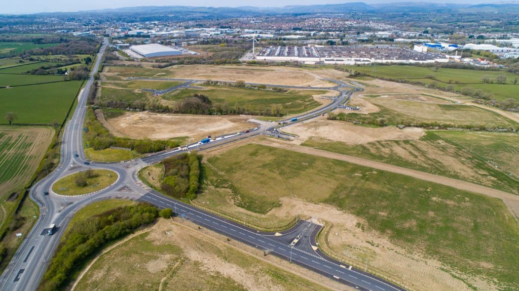 Construction work underway at new active travel route in Bridgend