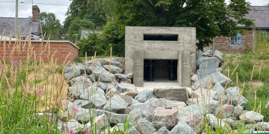 Flood prevention work for the A44 completed in Penybont