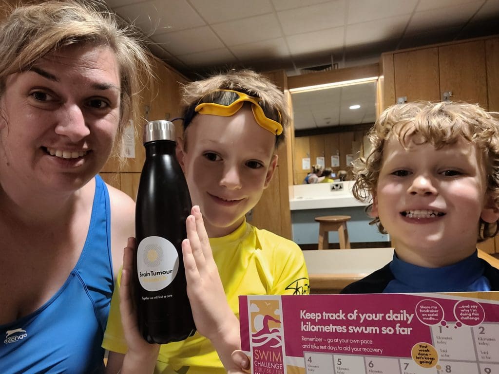 Cardiff primary school teacher takes on swimming challenge for brain tumour charity