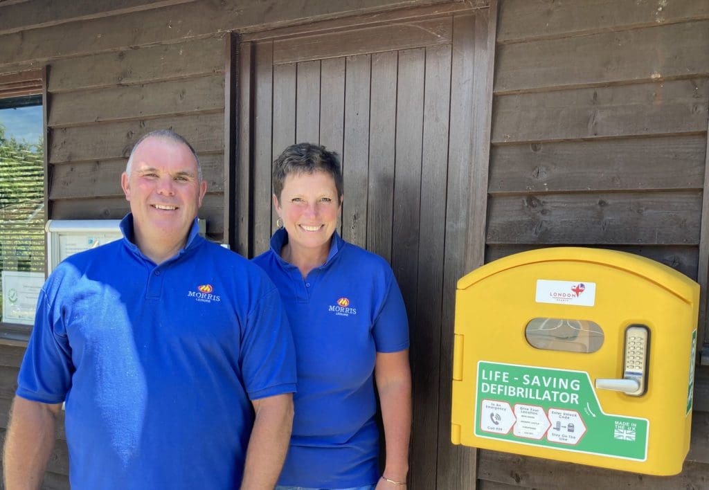 Morris Leisure installs life-saving defibrillators at its touring and holiday home parks