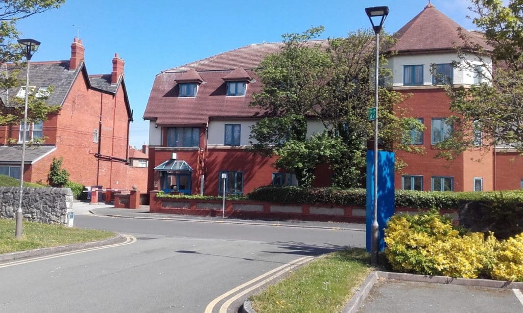 The former Rhyl tax office is being converted into apartments for social rent