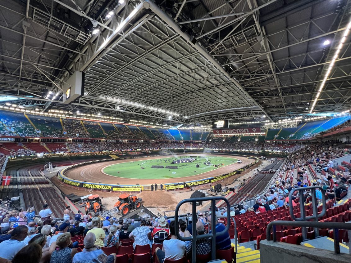 Prípravy na Epic FIM British Speedway GP v Cardiffe