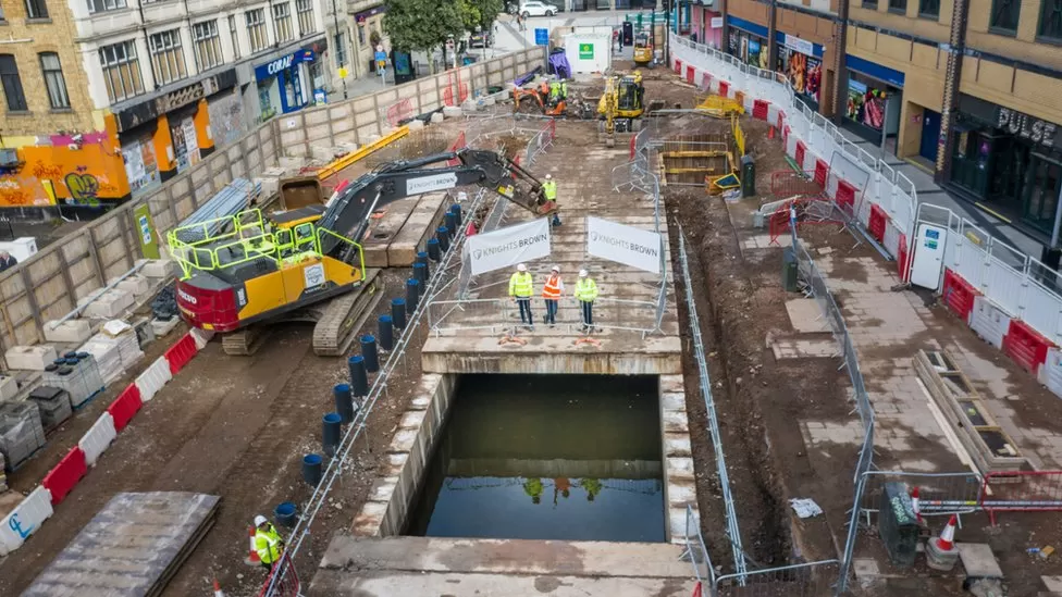 First look at hidden canal underneath Churchill Way in Cardiff