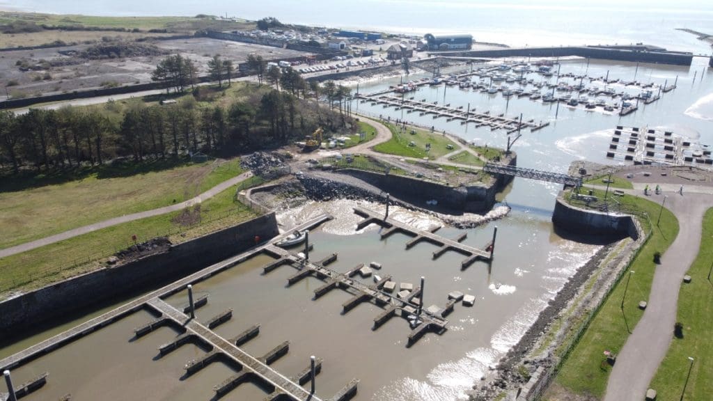 The Burry Port Harbour Improvement wins top civil engineering award