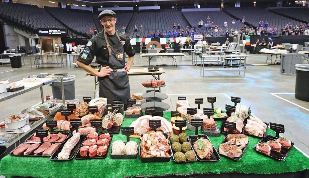 Ben wins bronze medal for Wales at World Champion Butcher Apprentice
