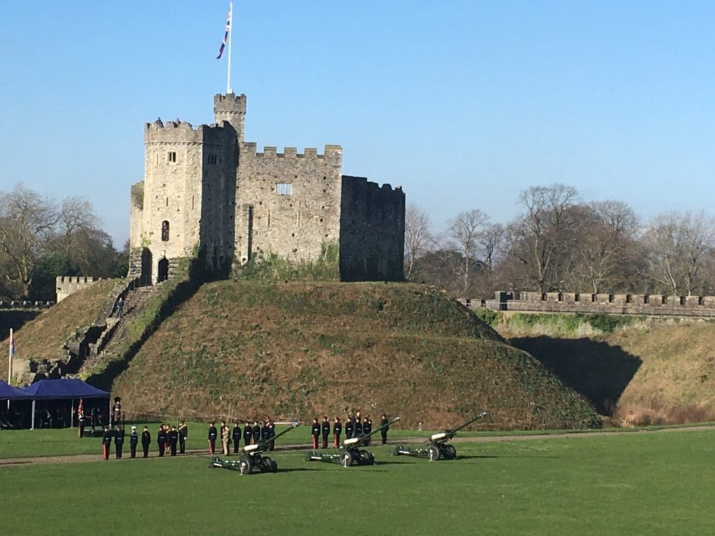 Cardiff Gun Salute to commemorate Her Majesty Queen Elizabeth II