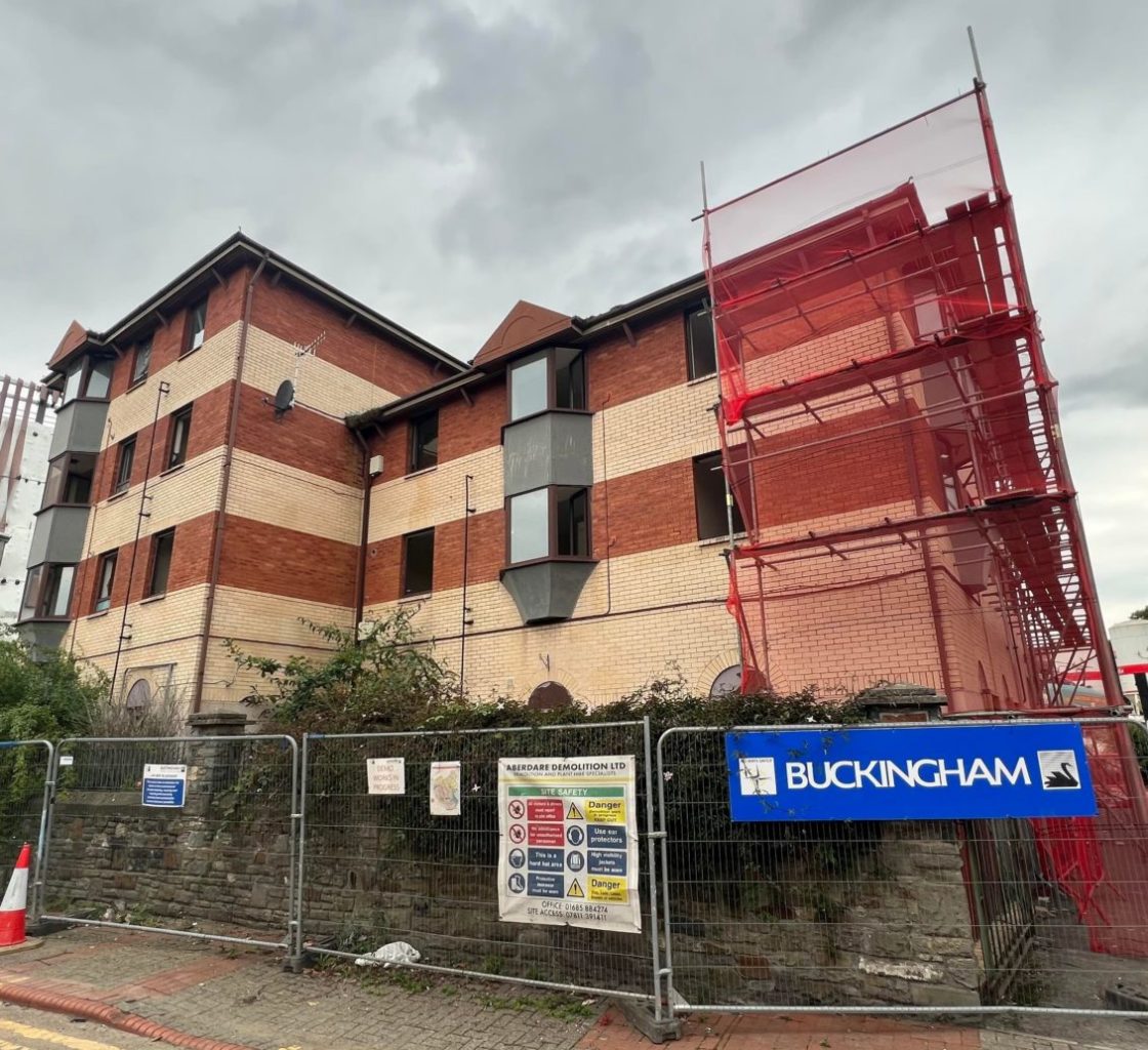Building's demolition paving way for more Swansea redevelopment