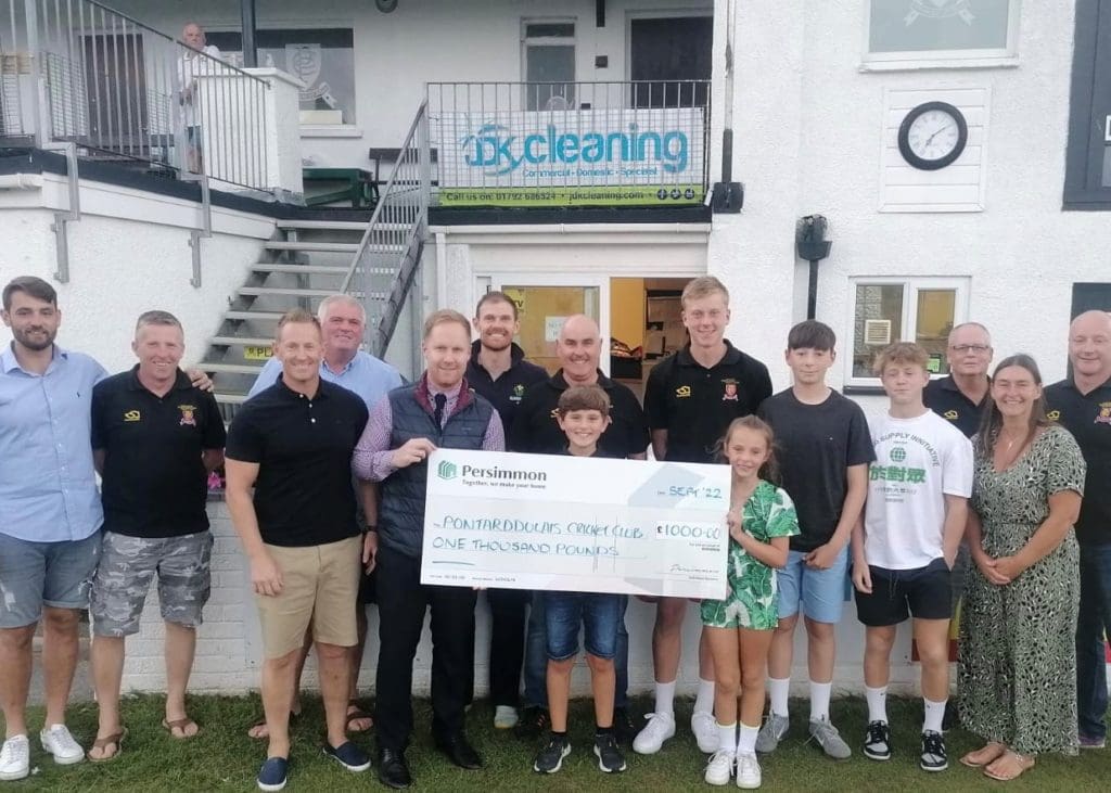 Pontarddulais Cricket Club secures support from housebuilder