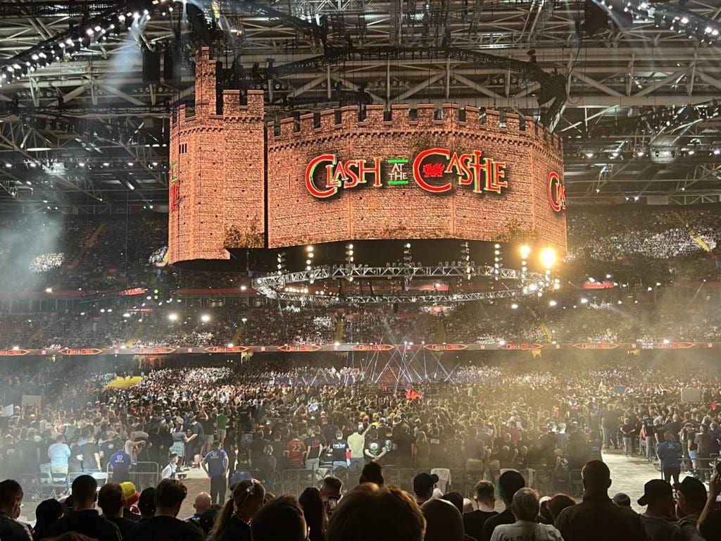Thousands of wrestling fans descend on Cardiff for Clash at the Castle 2022
