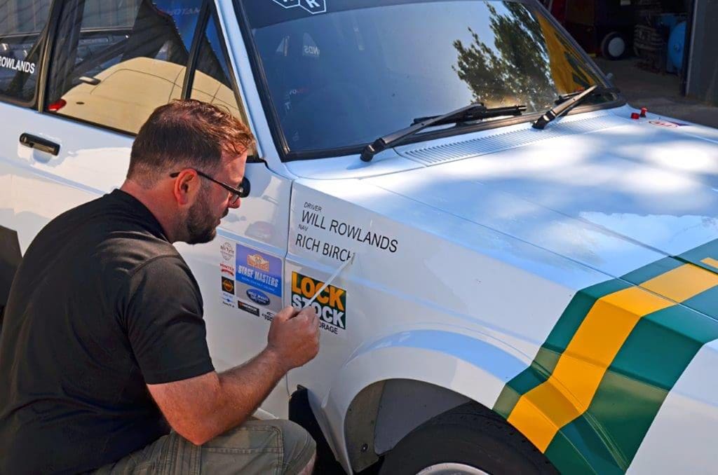 Denbigh duo take on Welsh rally legend