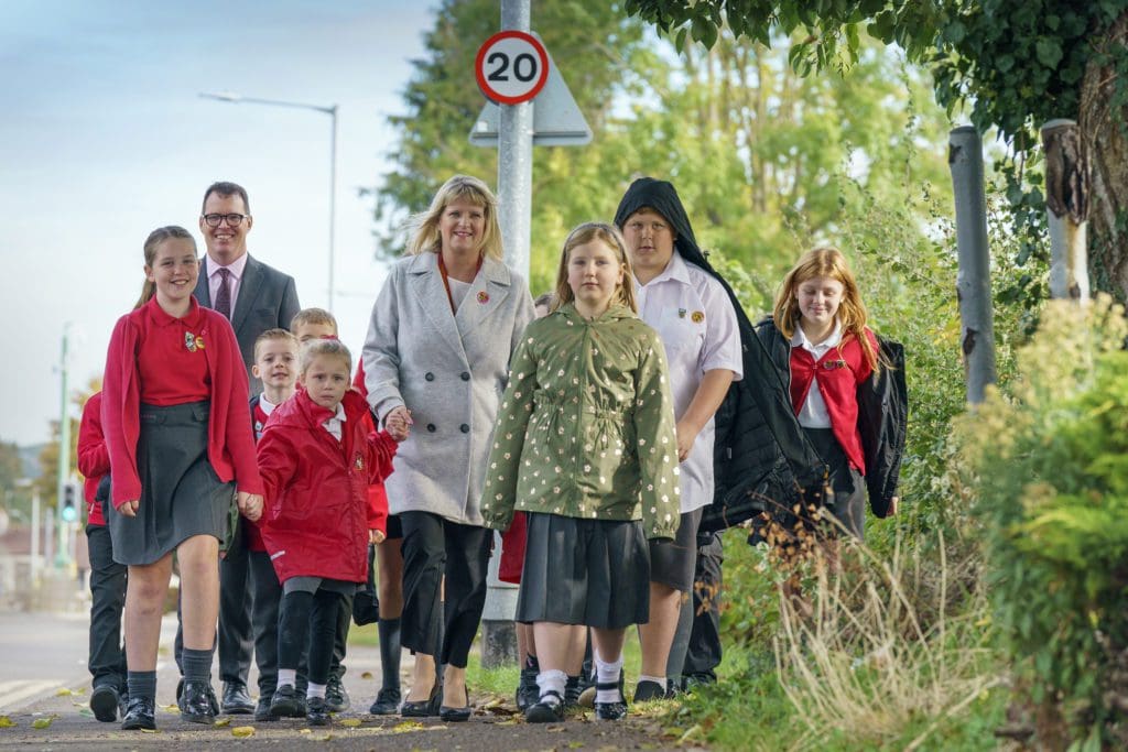 Caldicot school pupils praise new 20mph speed limit