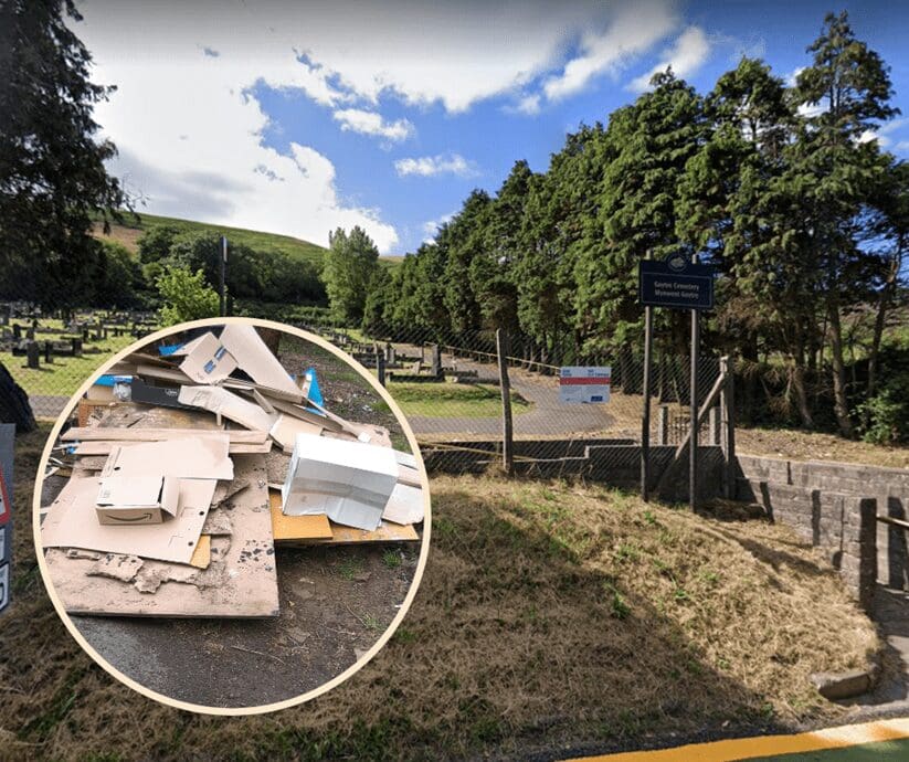 Port Talbot man caught following fly tipping at local cemetery
