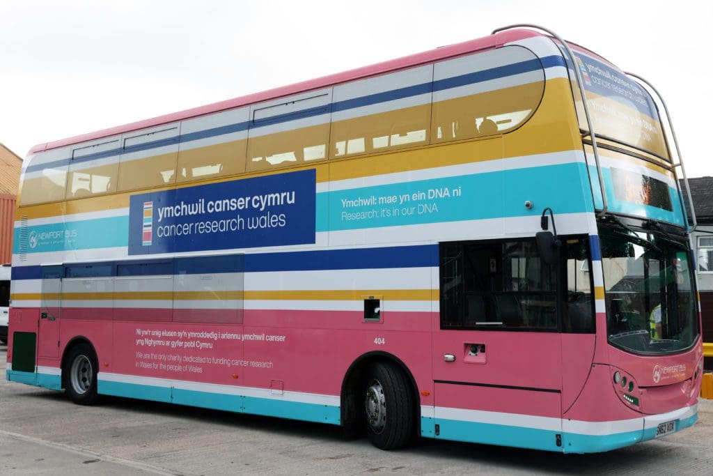 Cancer Research Wales unites with Newport Transport to launch a new ‘one-of-a kind’ bus