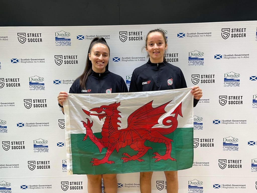 Laura and Tati help Wales to Street Football victory
