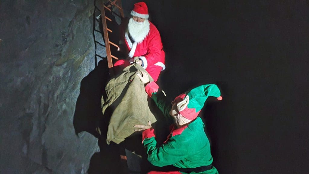 Festive celebrations go underground with Corris Mine Explorers