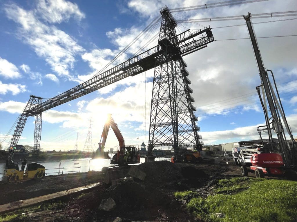 Work gets underway at Newport Transporter Bridge visitor centre