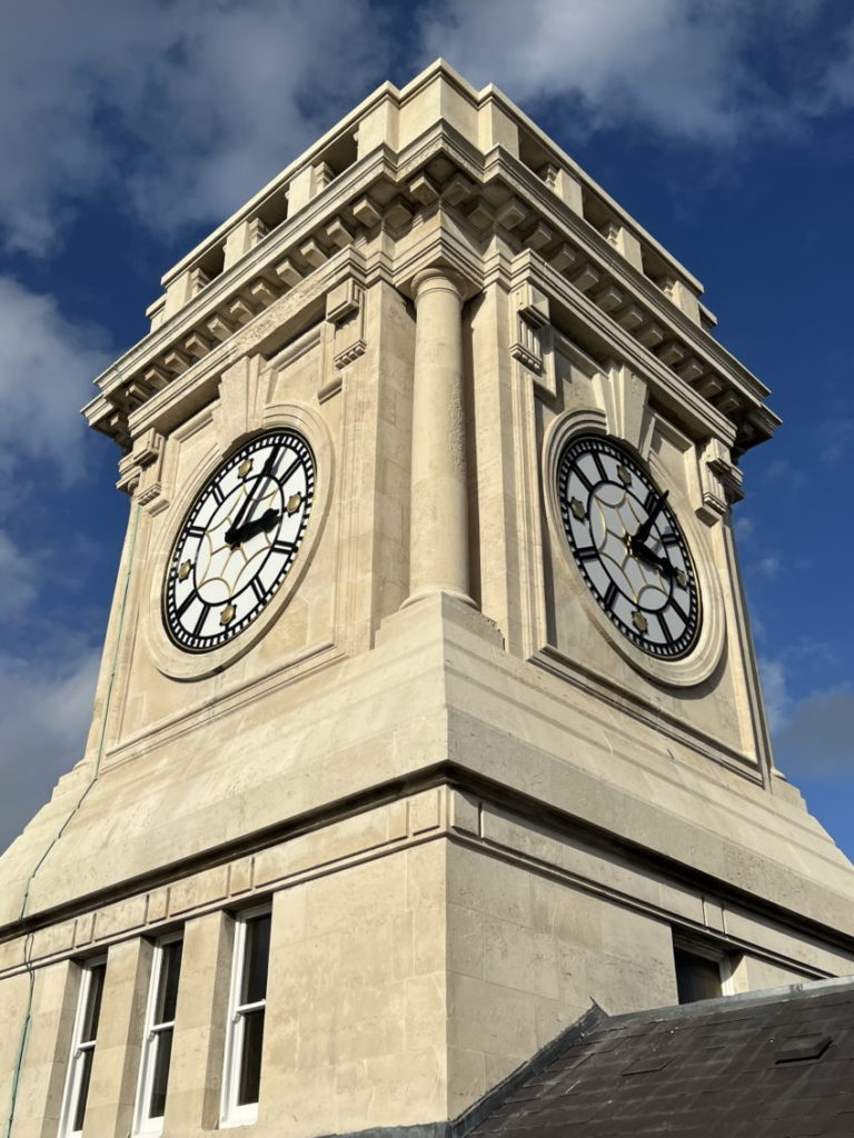 Cardiff city centre clock tower back working following major refurbishment