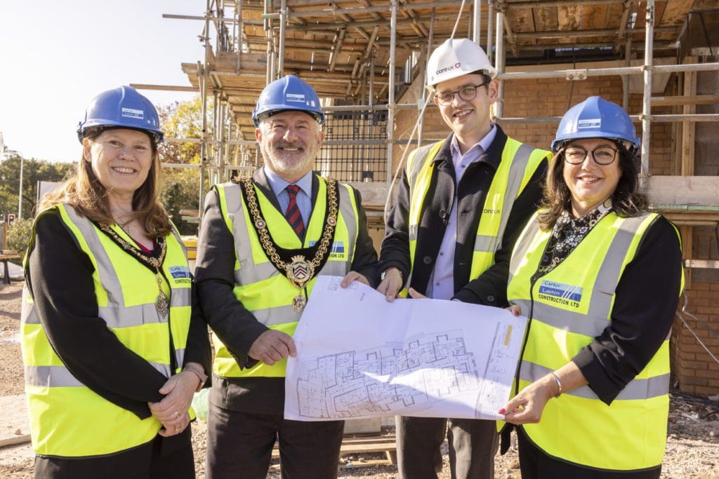 Special guests celebrate ‘topping out’ at multi-million-pound new care home