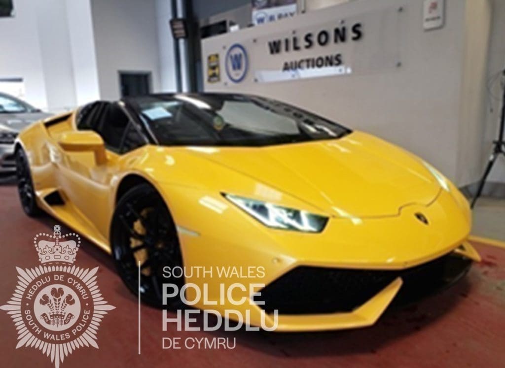Lamborghini among £6m of assets confiscated by police