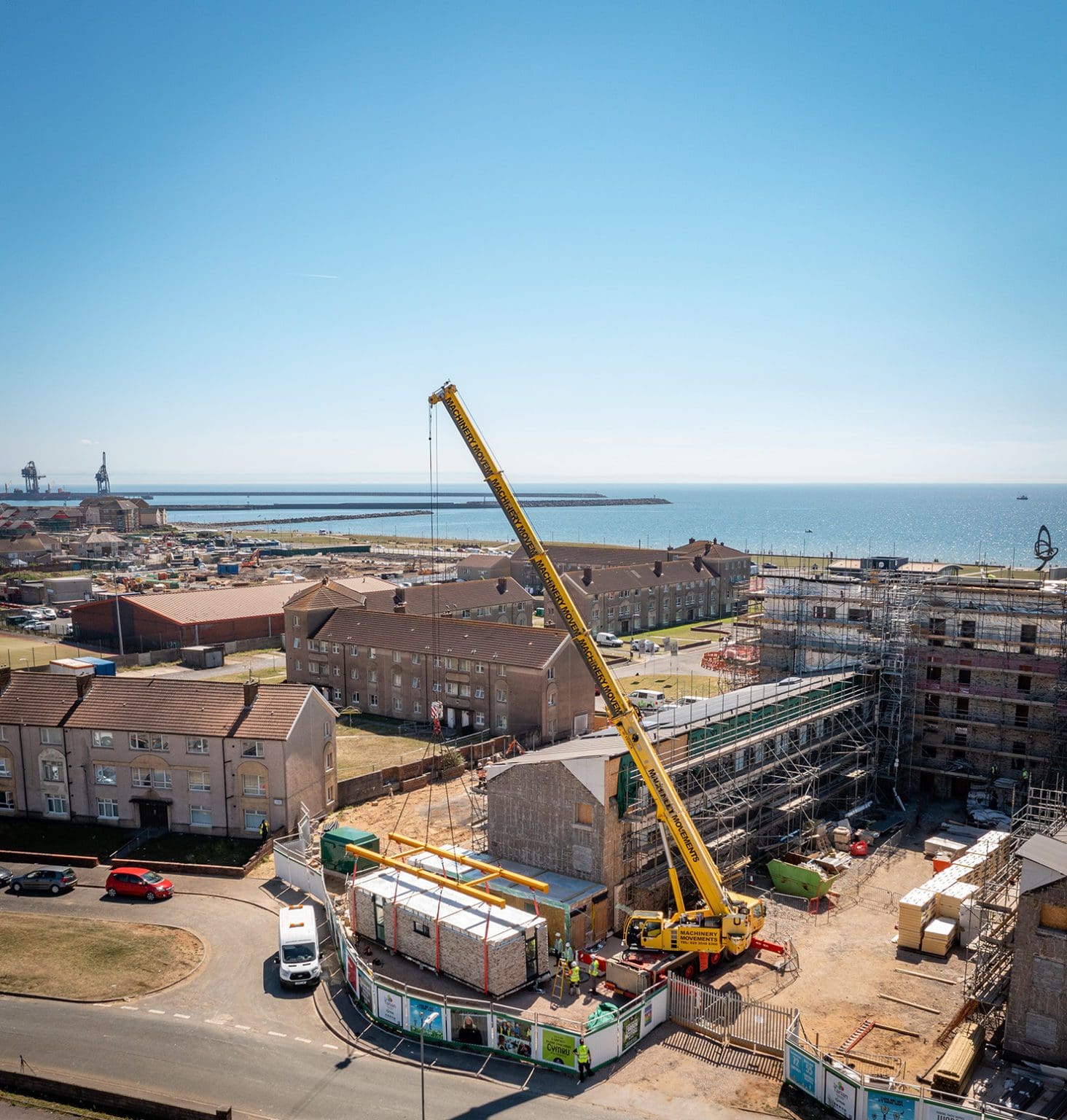 Aberavon modular apartment block installed in one day