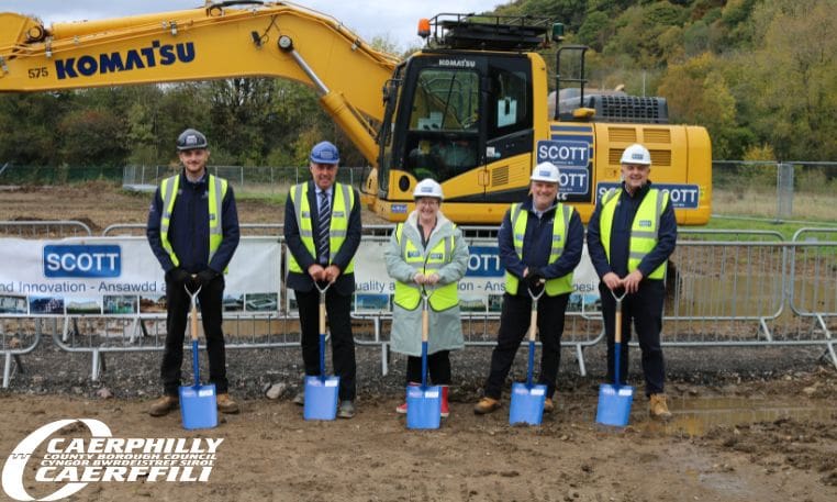 Ground broken on Caerphilly site of new 21st Century School development