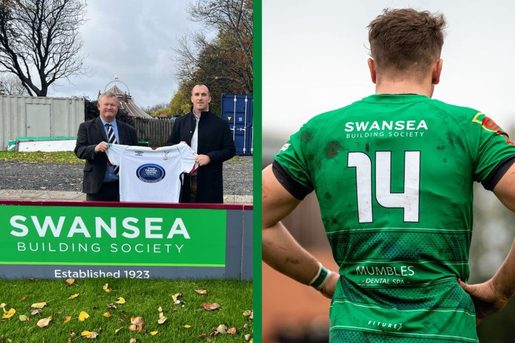 Swansea Building Society sponsors two rugby clubs