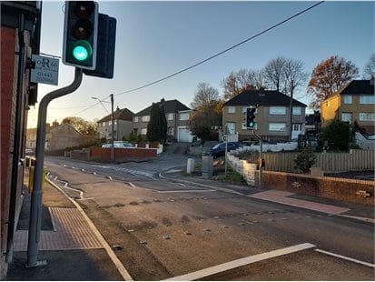 Pedestrian crossing upgrades completed in Llantwit Fardre