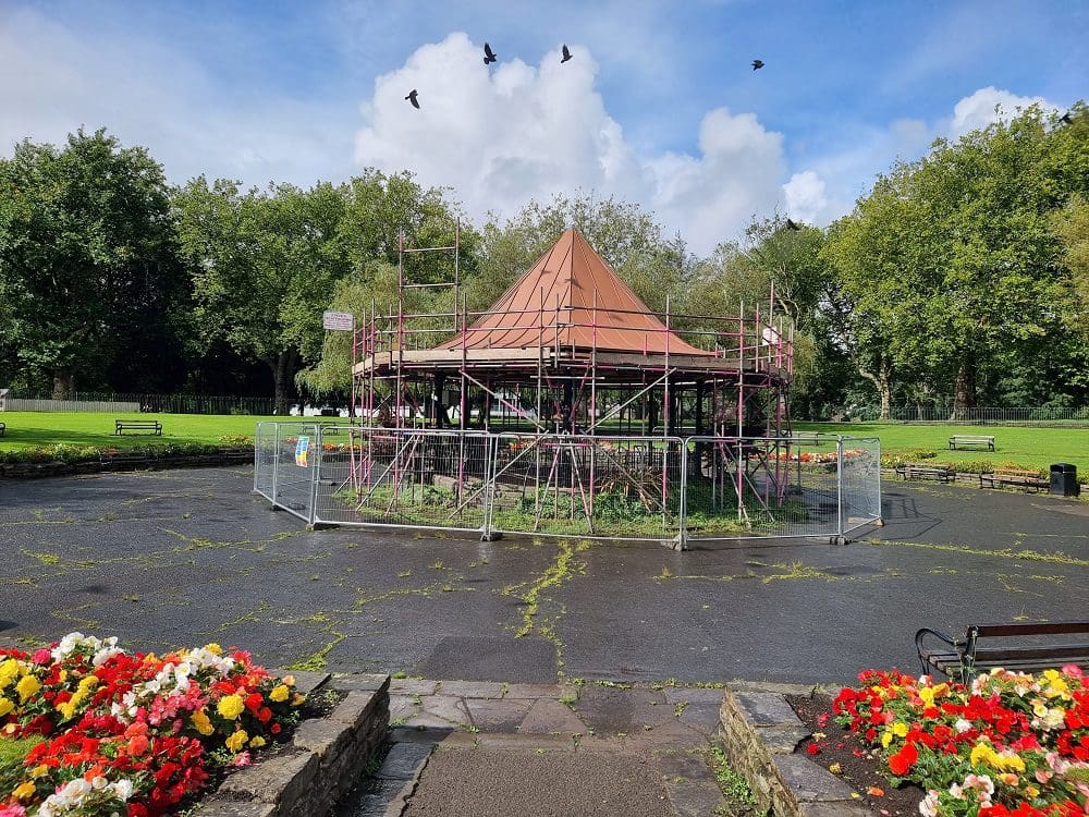Pontypridd Park bandstand works continue to next stage