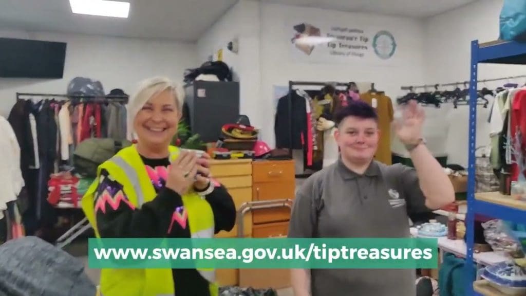 Swansea recycling shop proves a hit with Christmas shoppers