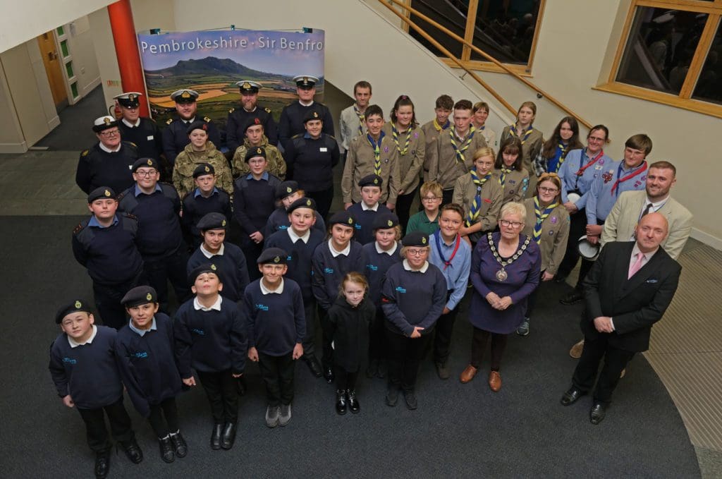 Focus on democracy for young visitors to Pembrokeshire County Hall