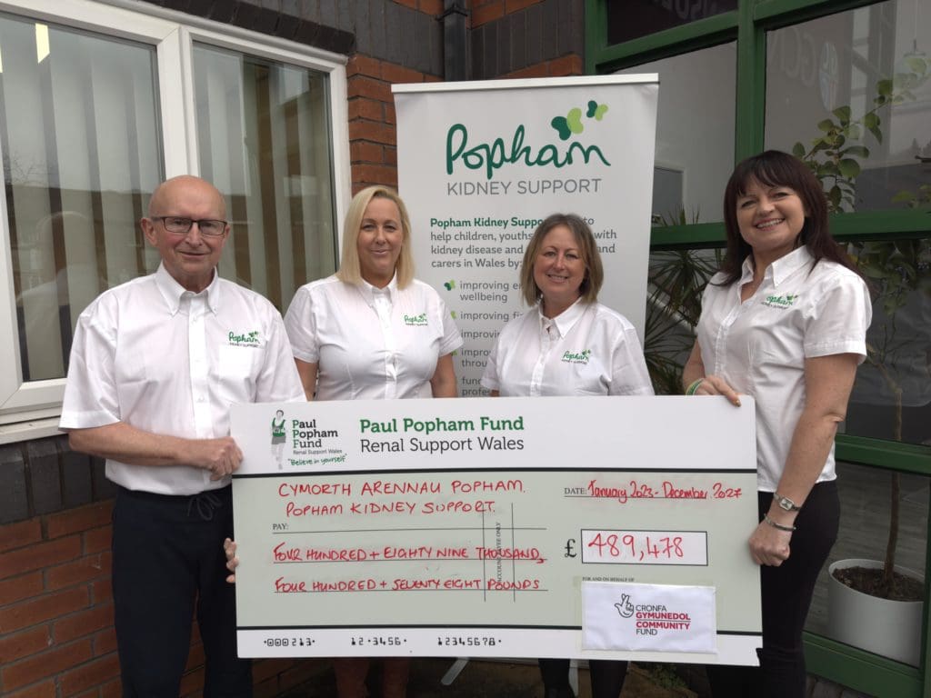 Popham Kidney Support awarded £500k National Lottery grant in its 10th year