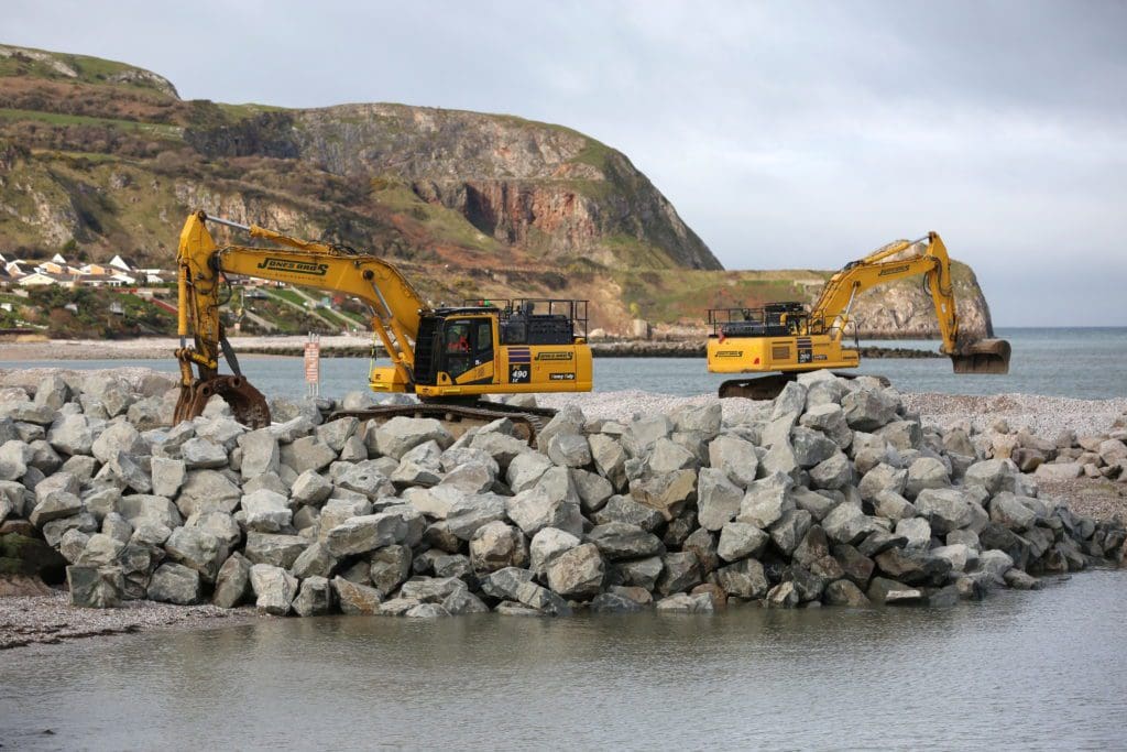 Work begins on multi-million-pound coastal defence project in North Wales