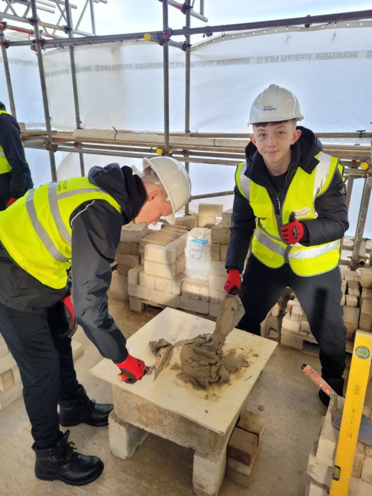 Cardiff pupils visit housing development to learn construction skills