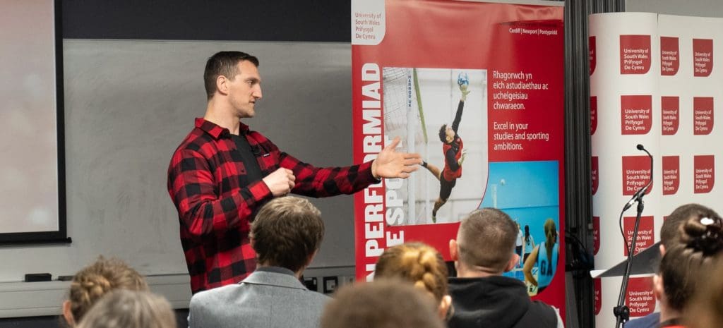 Wales rugby legend launches new sport programme at USW