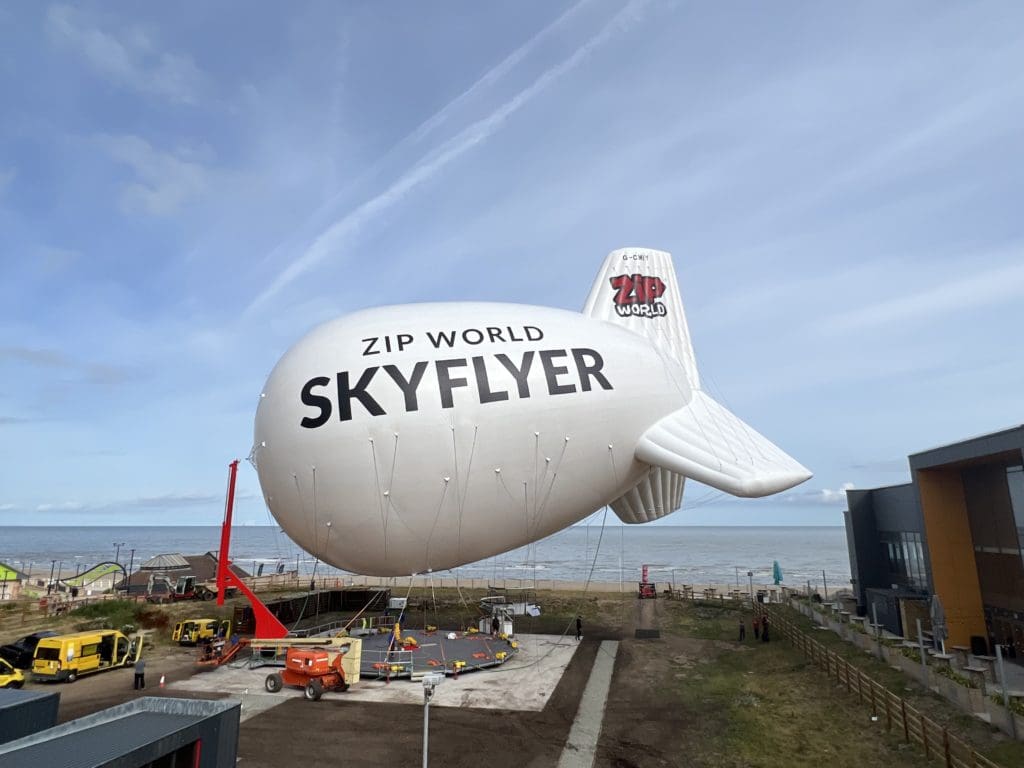 Zip World’s new blimp-like airship attraction gets off the ground