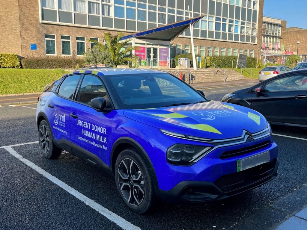 New car boosts donor milk hub’s vital support for sick and premature babies