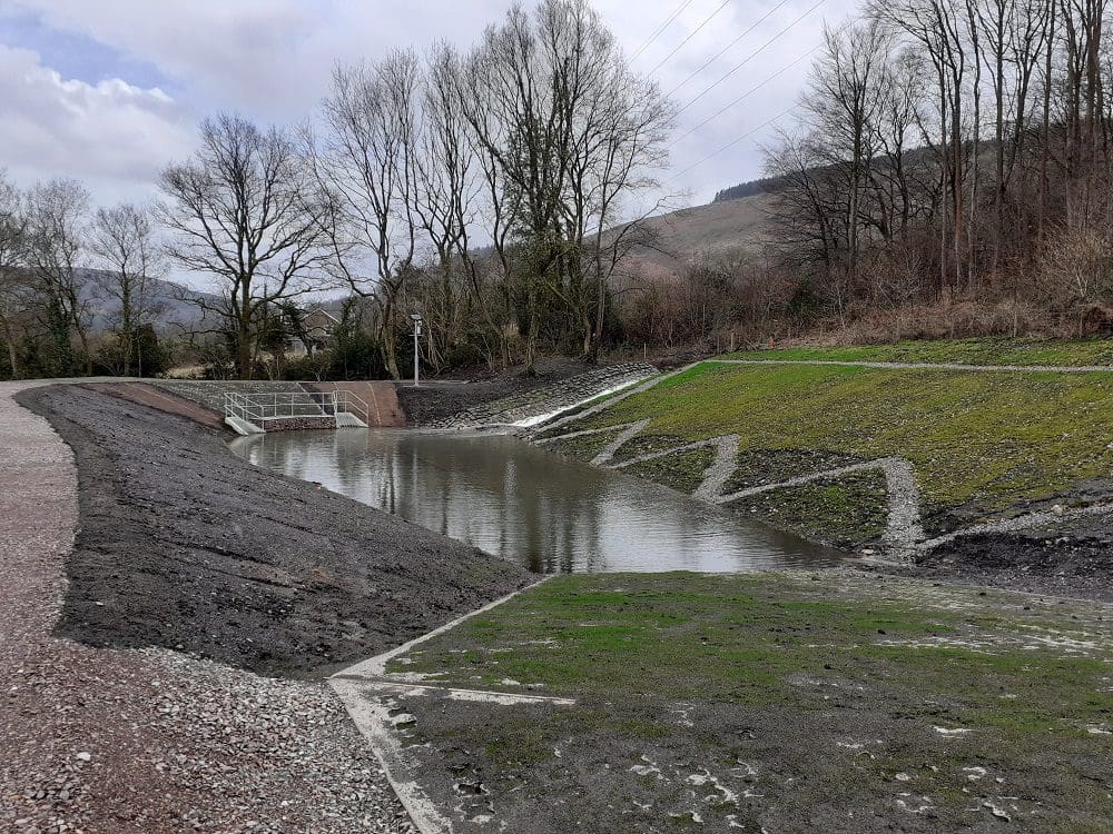 Major investment in flood alleviation delivered in Abercwmboi