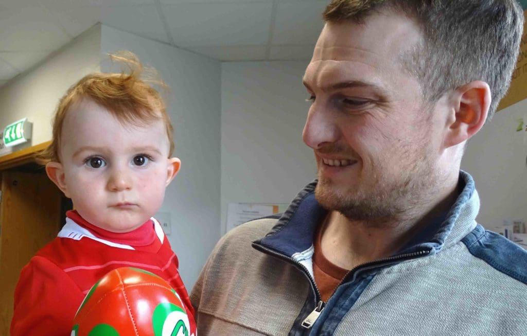 Dad who lost leg able to carry baby son again thanks to high-tech limb
