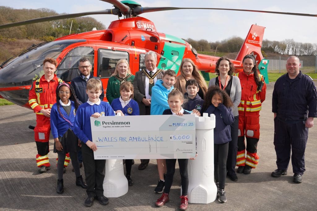 Wales Air Ambulance receives substantial backing from leading housebuilder