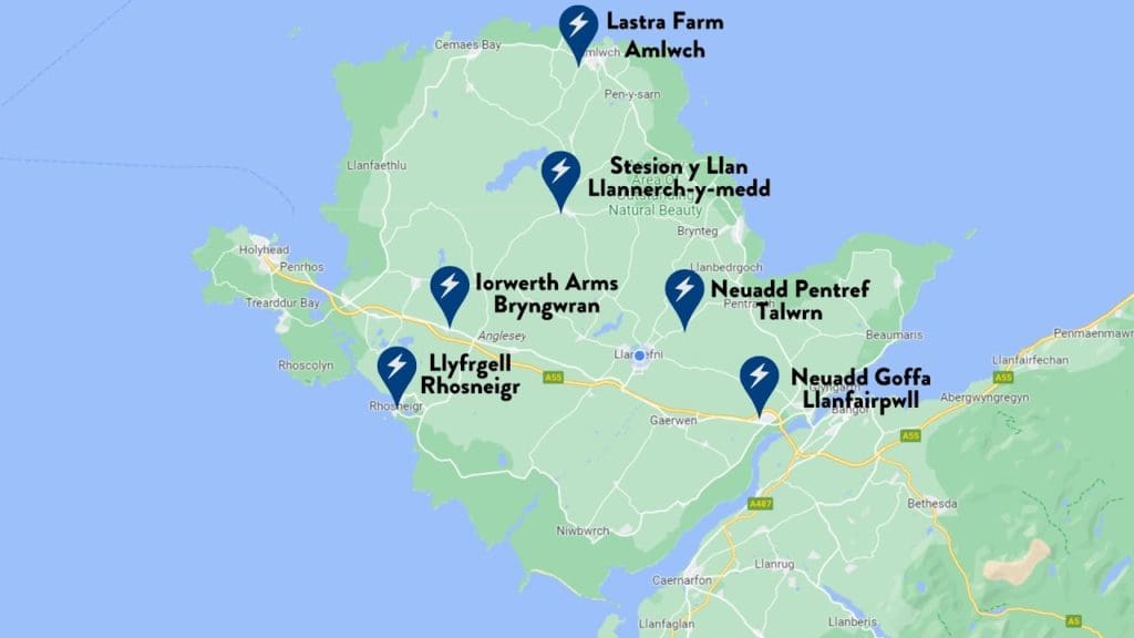 First community EV charge points installed on Anglesey