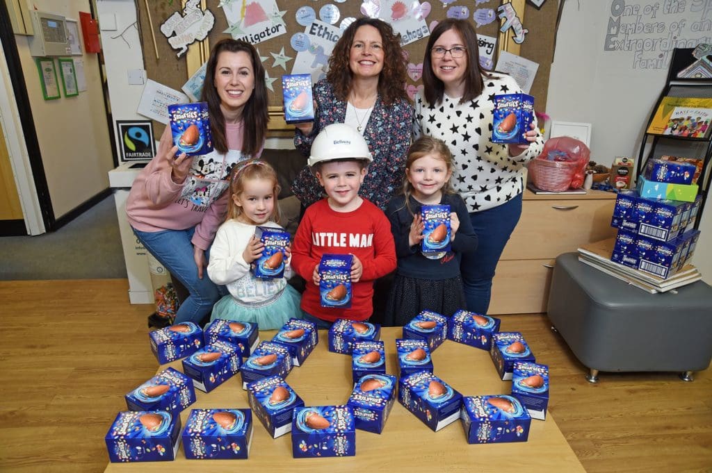Undy school children enjoy a cracking Easter treat thanks to Bellway