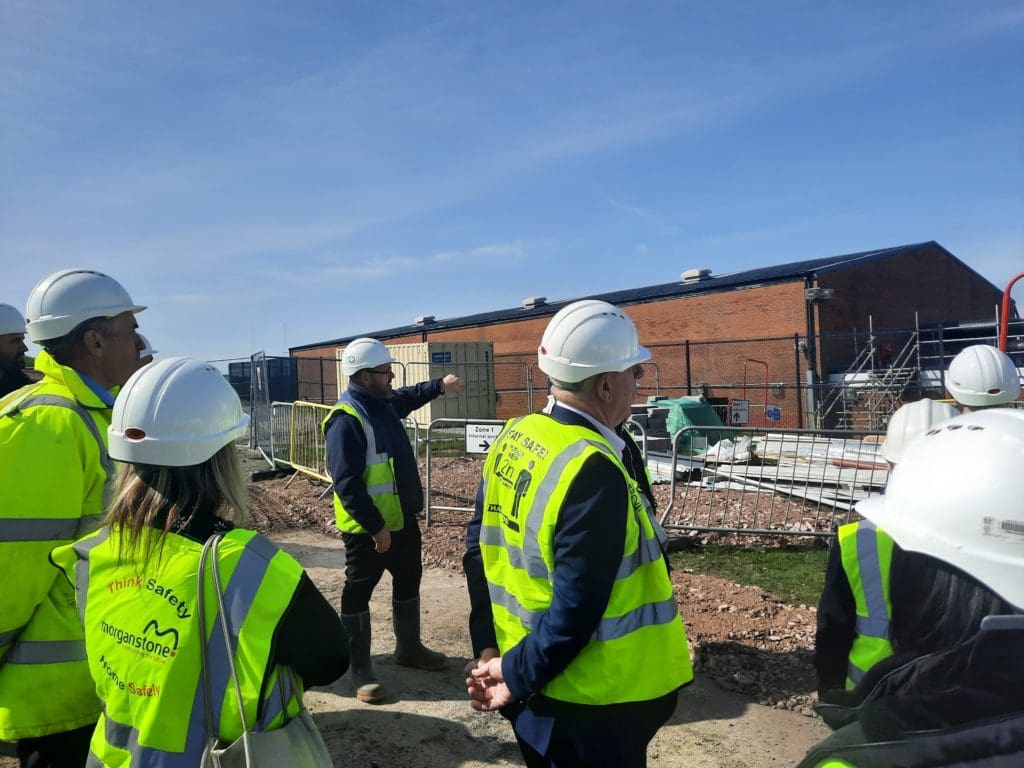 Work progressing at pace on £7.5m sports complex in Swansea