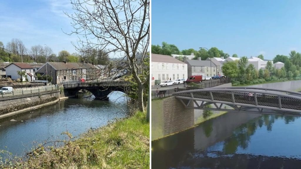 Demolition of the damaged Castle Inn Bridge in Treforest to begin