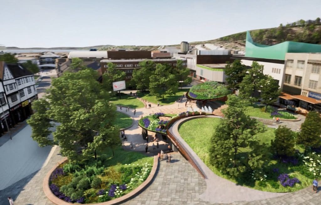Transformation of Swansea’s Castle Square Gardens takes big step forward