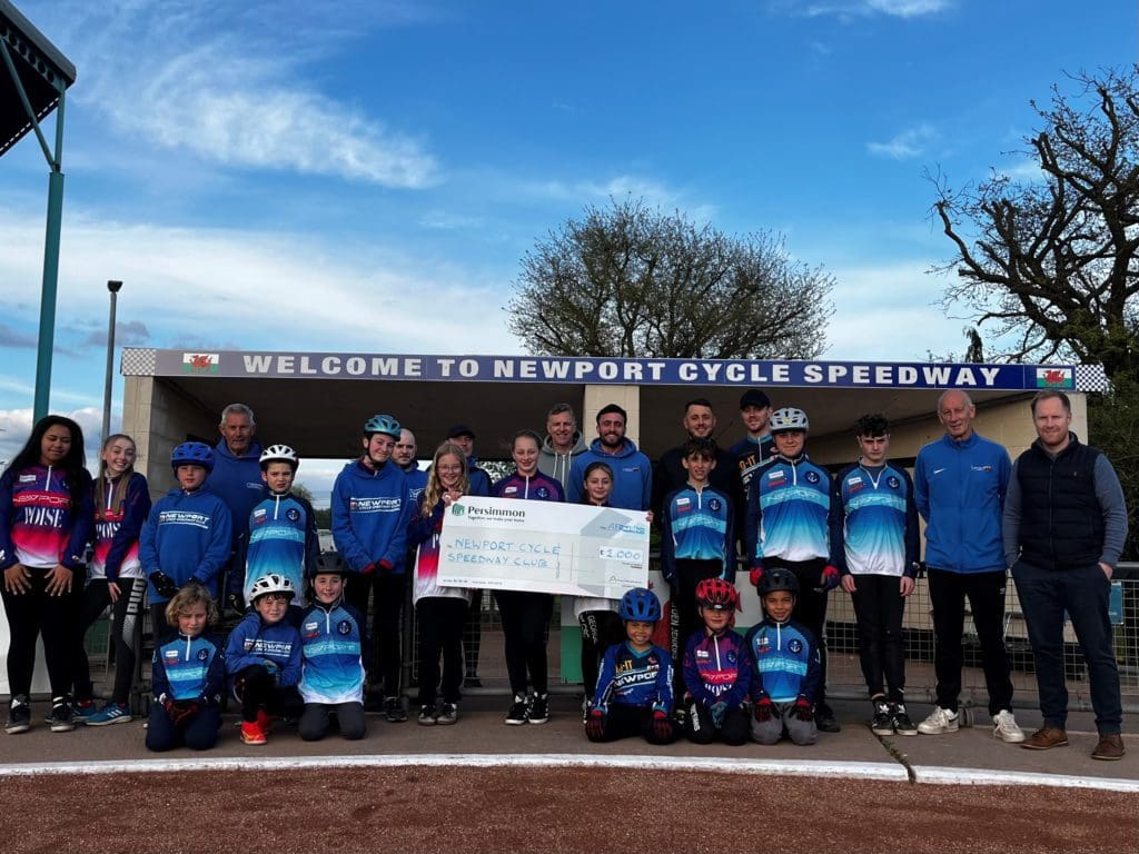 Newport Cycle Speedway Club secures funding boost from local housebuilder