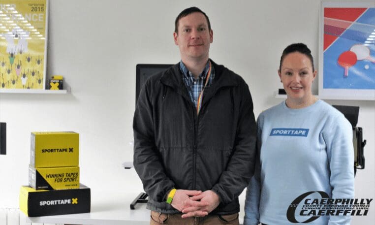 Sporting success for Caerphilly firm making injury tape for athletes